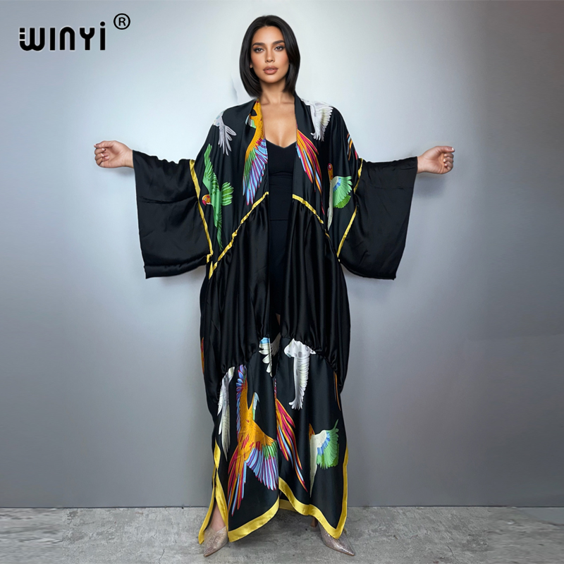 Gaun pantai maxi kimono boho W - Cover Up Kaftan ulasan dan harga