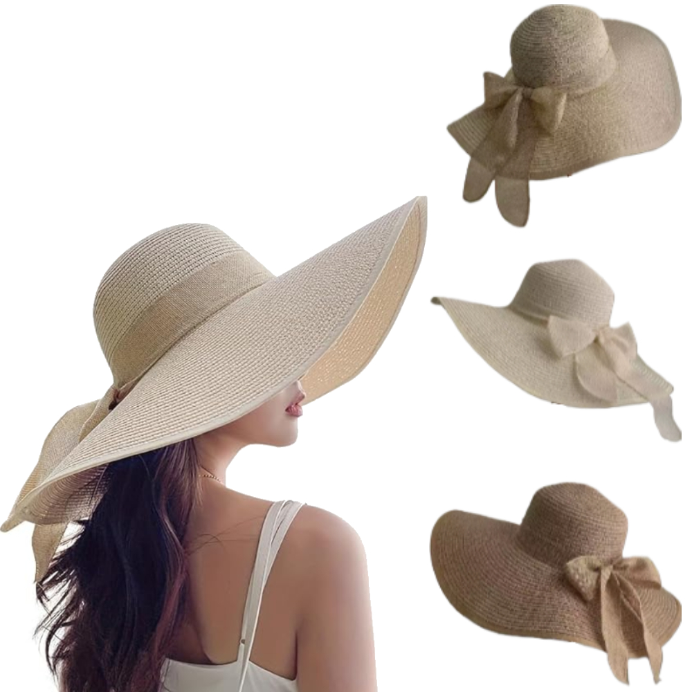 Topi Jerami Wanita Musim Panas - Hat Floppy Wide ulasan dan harga