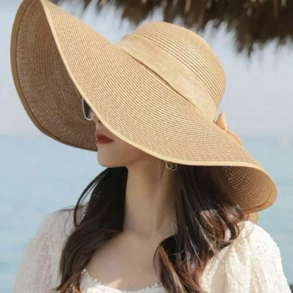 Topi Jerami Wanita Musim Panas - Hat Floppy Wide ulasan dan harga