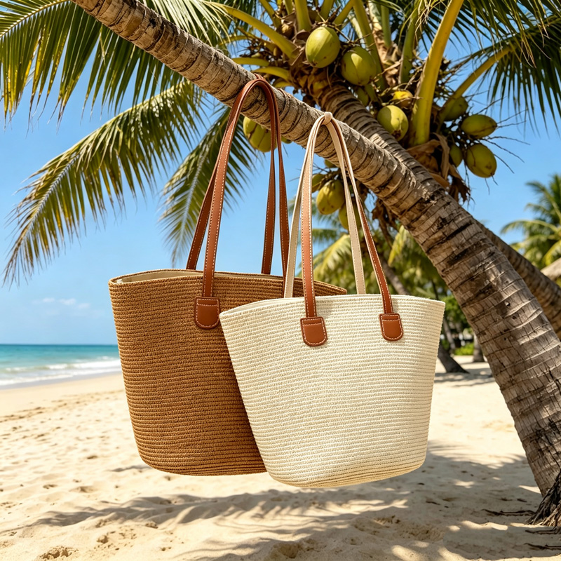 CLAREGQI Tas Jinjing Jerami Wa - Tote Bag Beach ulasan dan harga