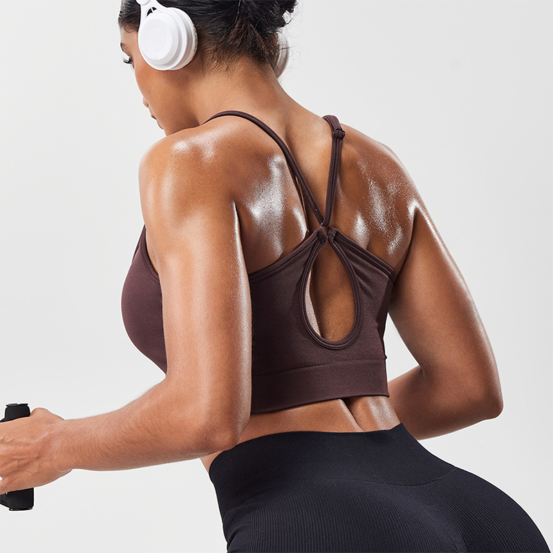 Sport Bra Wanita dengan Tali B - Crop Top Crochet ulasan dan harga