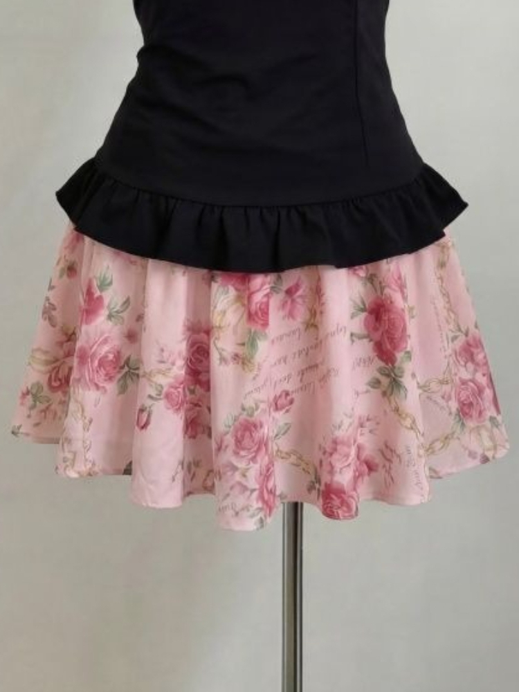 Set Dua Potong Motif Bunga Man - Romper Floral Print ulasan dan harga