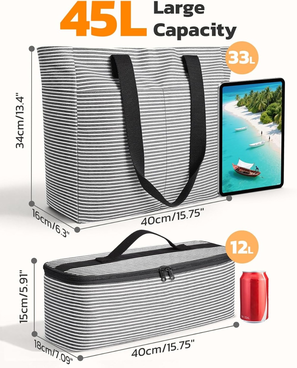 Tas Pantai dan Set Pendingin T - Tote Bag Beach ulasan dan harga