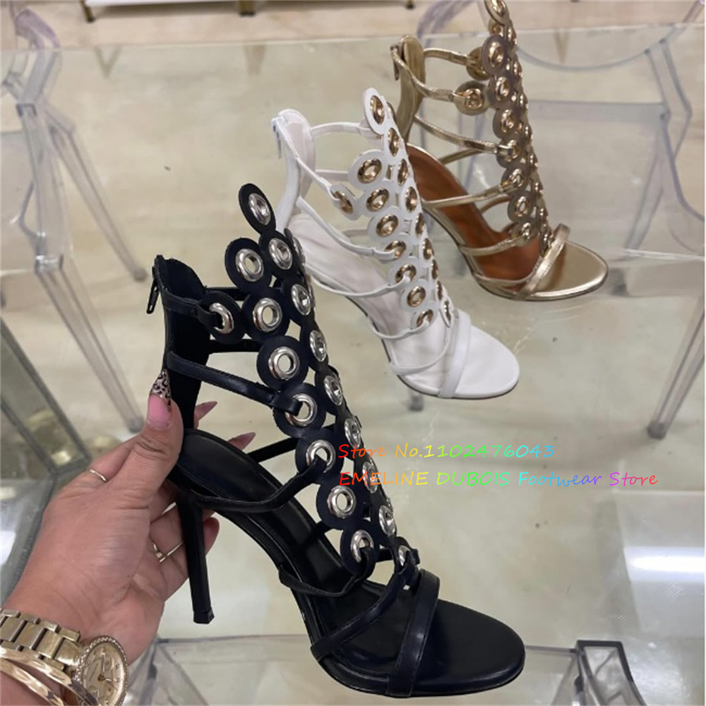 Sandal Hak Tinggi Dekorasi Lin - Sandal Strappy Heeled ulasan dan harga