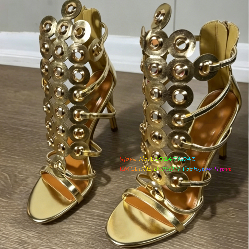 Sandal Hak Tinggi Dekorasi Lin - Sandal Strappy Heeled ulasan dan harga