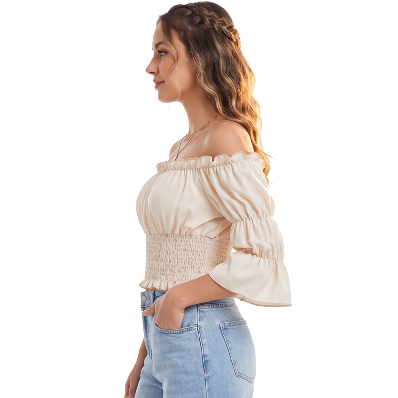 Blus Renaissance Atasan Wanita - Blouse Off Shoulder ulasan dan harga