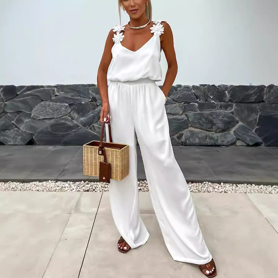Jumpsuit Kasual Tanpa Lengan d - Jumpsuit Linen Relaxed ulasan dan harga