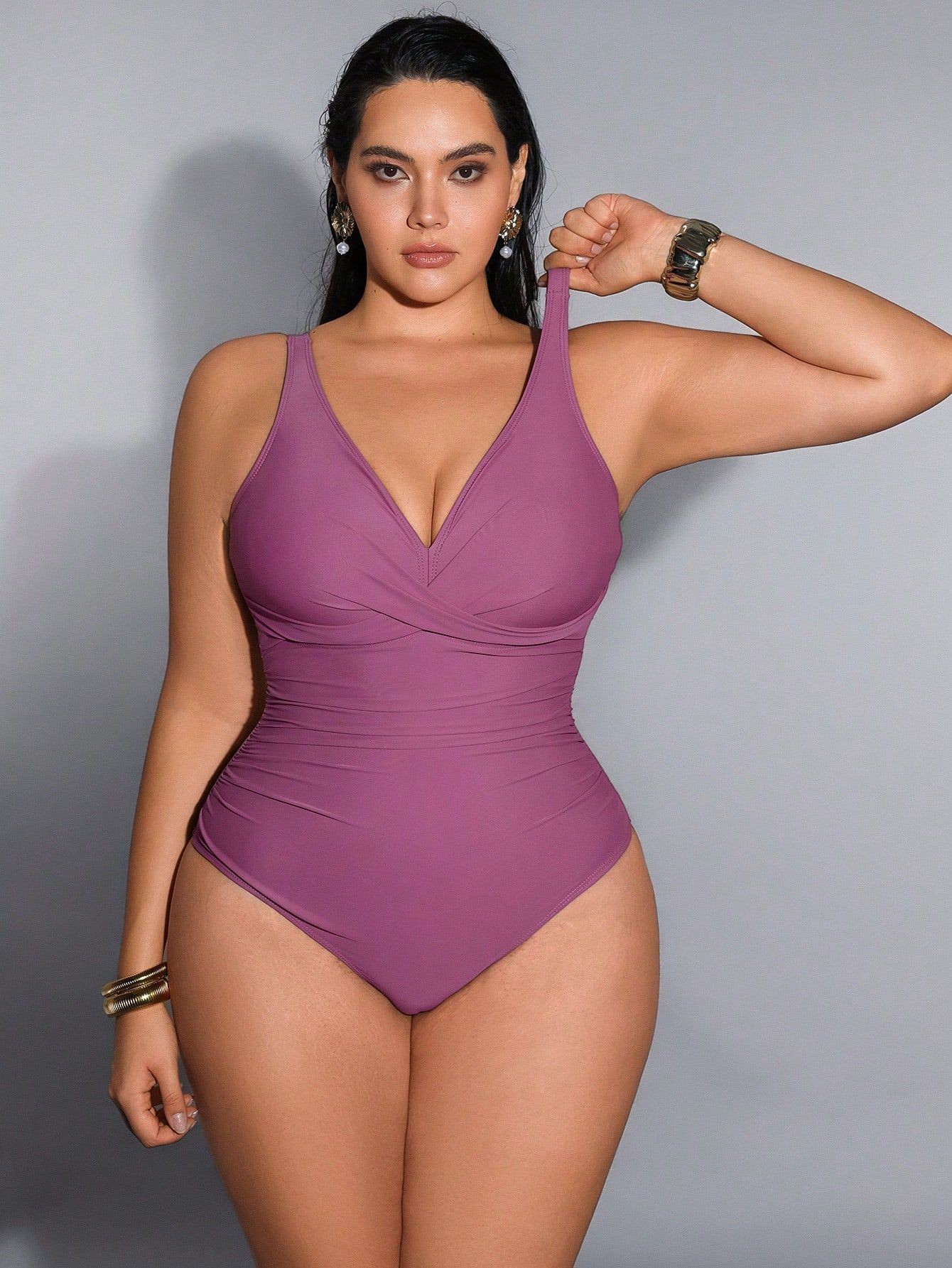 Baju Renang 2026 Wanita Ukuran - Swimsuit Bikini Ruched ulasan dan harga