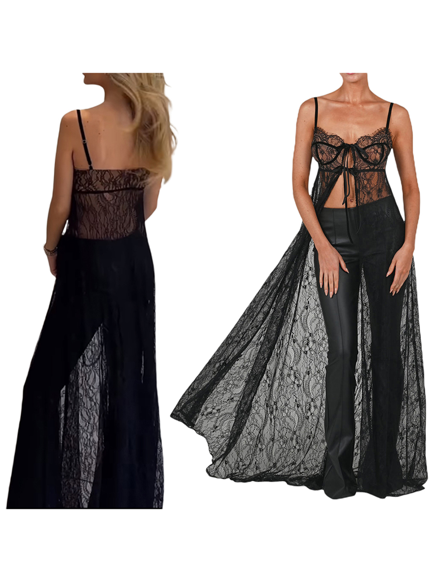 Gaun Maxi wanita penutup tipis - Kimono Sheer Floral ulasan dan harga
