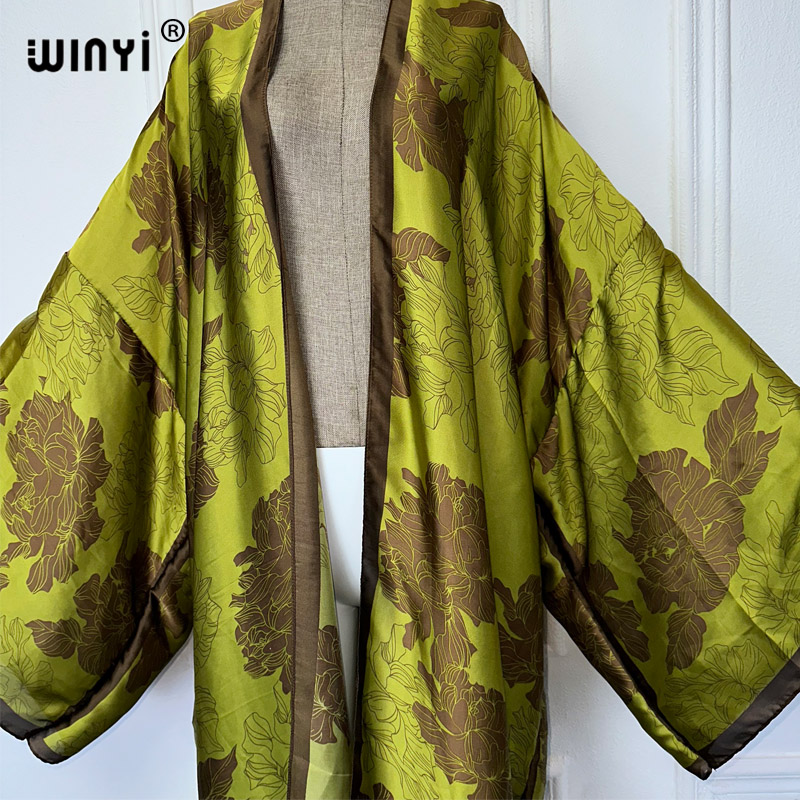 WINYI Afrika boho cetak kimono - Cover Up Kaftan ulasan dan harga