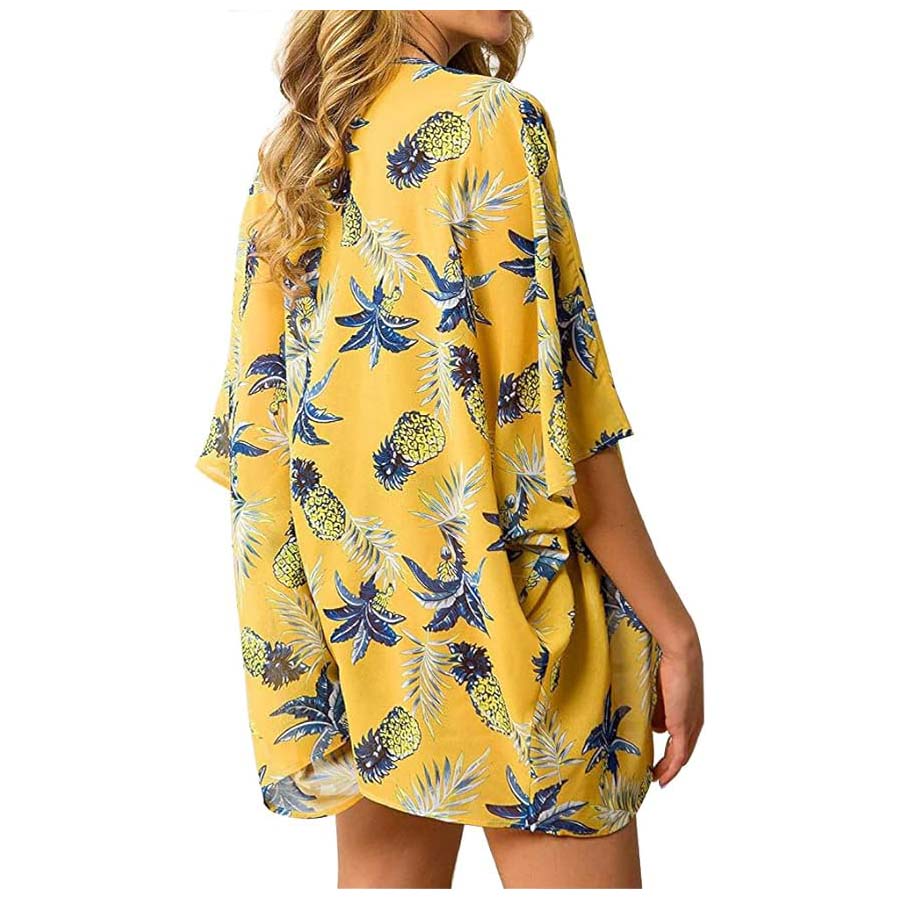 Kardigan Kimono Sifon Tipis Lo - Kimono Sheer Floral ulasan dan harga