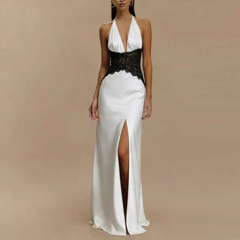 Gaun Maxi Halter Tanpa Punggun - Maxi Dress Halter ulasan dan harga