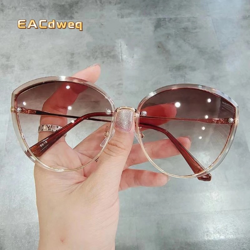 Kacamata Hitam Wanita Oval Tan - Sunglasses Cat Eye ulasan dan harga