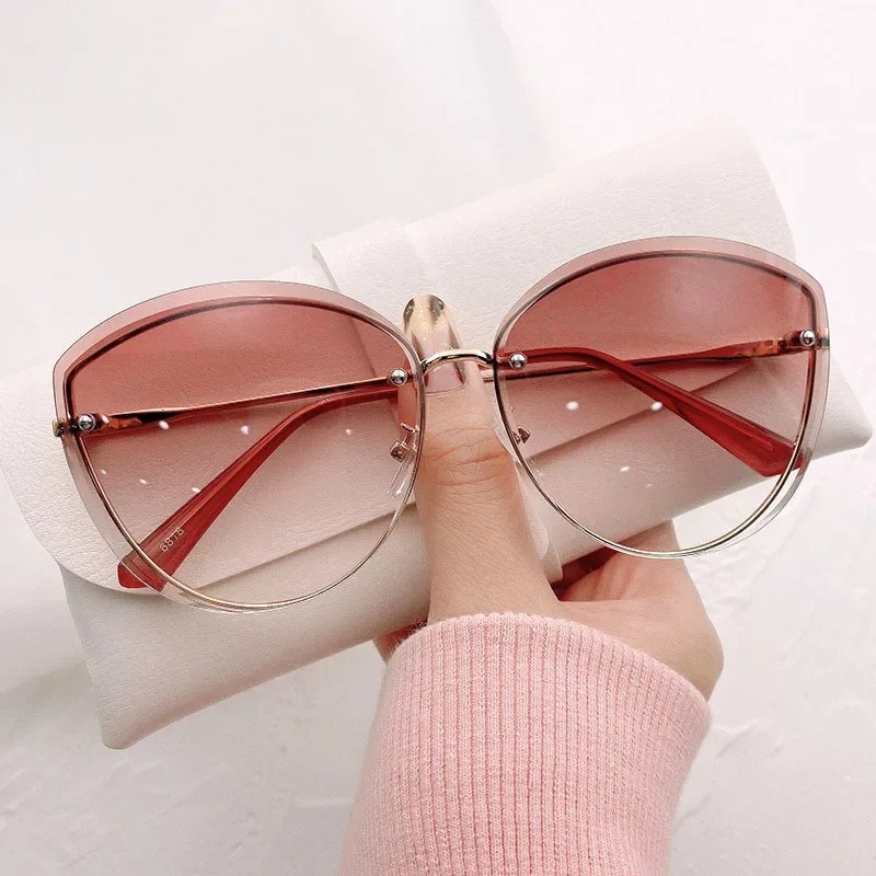 Kacamata Hitam Wanita Oval Tan - Sunglasses Cat Eye ulasan dan harga