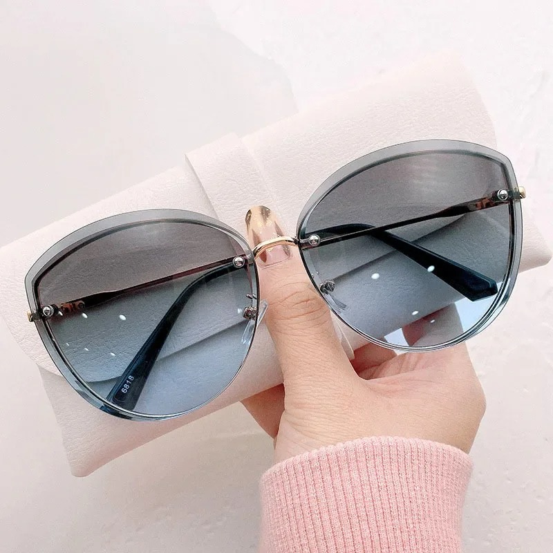 Kacamata Hitam Wanita Oval Tan - Sunglasses Cat Eye ulasan dan harga