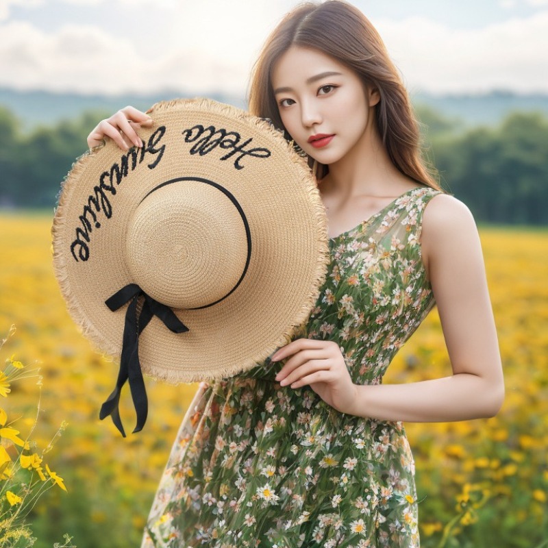1 Buah Topi Pantai Floppy Musi - Hat Floppy Wide ulasan dan harga