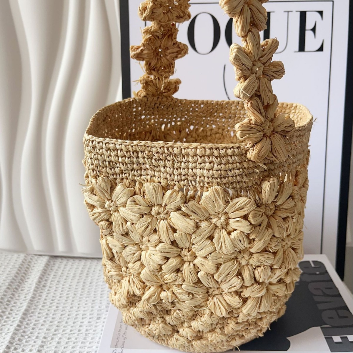 Tas Anyaman Rafia Musim Panas  - Crochet Bag Raffia ulasan dan harga