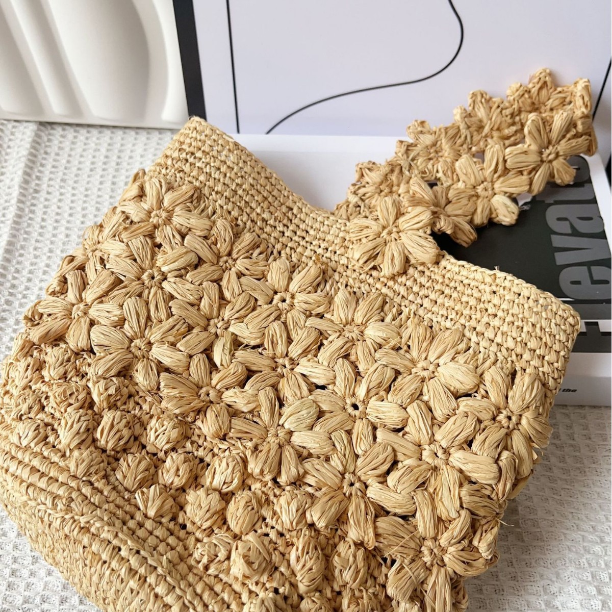 Tas Anyaman Rafia Musim Panas  - Crochet Bag Raffia ulasan dan harga
