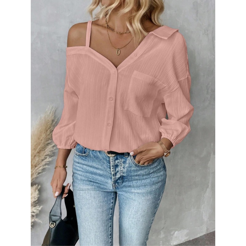 Blus Wanita Ukuran Besar 1XL-5 - Blouse Off Shoulder ulasan dan harga