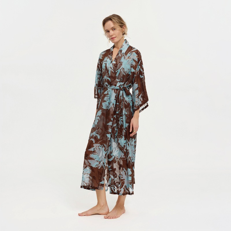 Kimono Wanita Motif Bunga Hita - Kimono Sheer Floral ulasan dan harga
