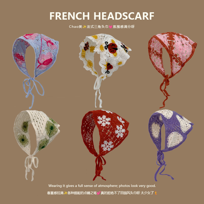 Ikat Kepala Rajut Segitiga Gay - Headband Summer Knit ulasan dan harga