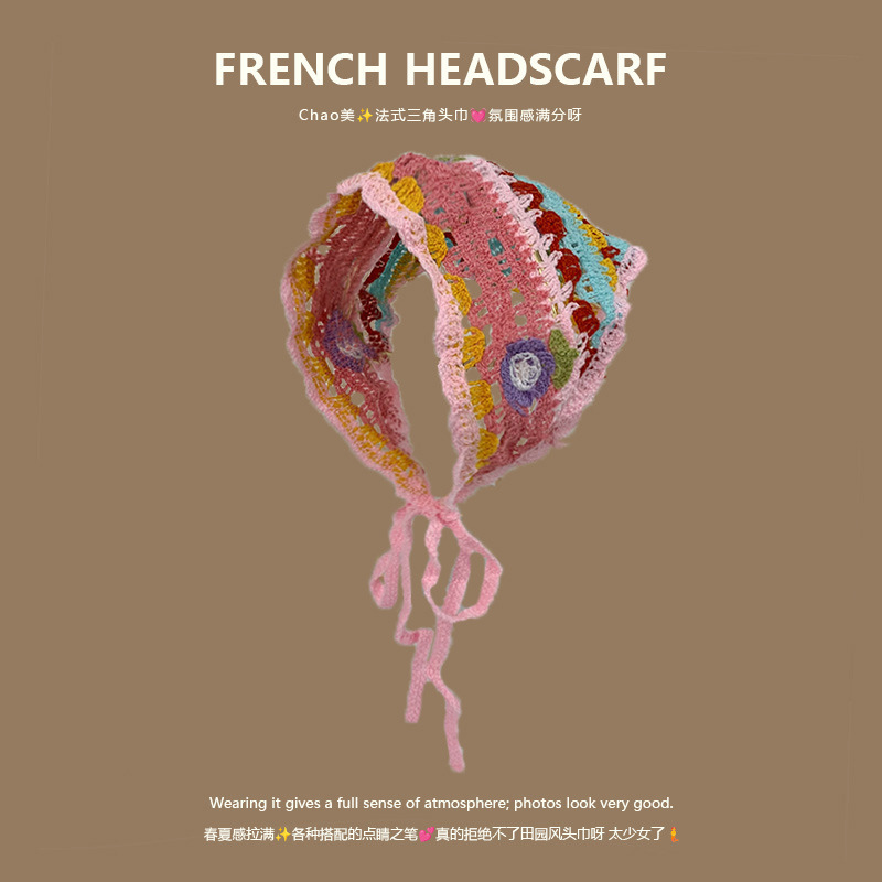 Ikat Kepala Rajut Segitiga Gay - Headband Summer Knit ulasan dan harga