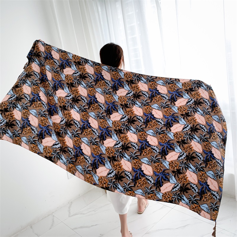 90X185Cm Gaun Pantai Musim Pan - Linen Dress Wrap ulasan dan harga