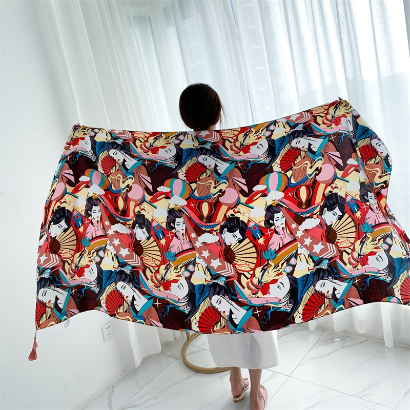 90X185Cm Gaun Pantai Musim Pan - Linen Dress Wrap ulasan dan harga