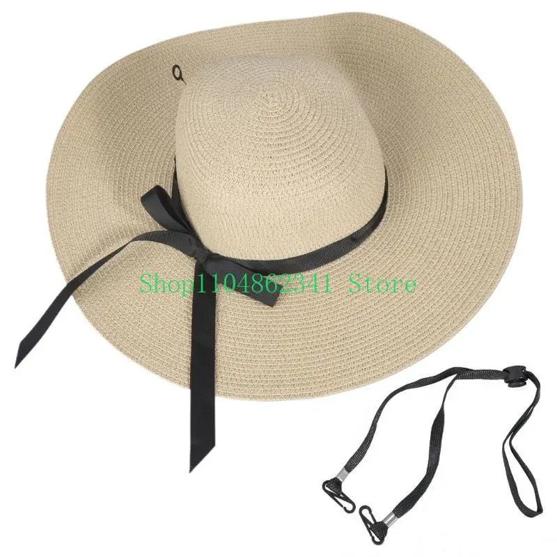 652F Topi Jerami Floppy Elegan - Hat Floppy Wide ulasan dan harga