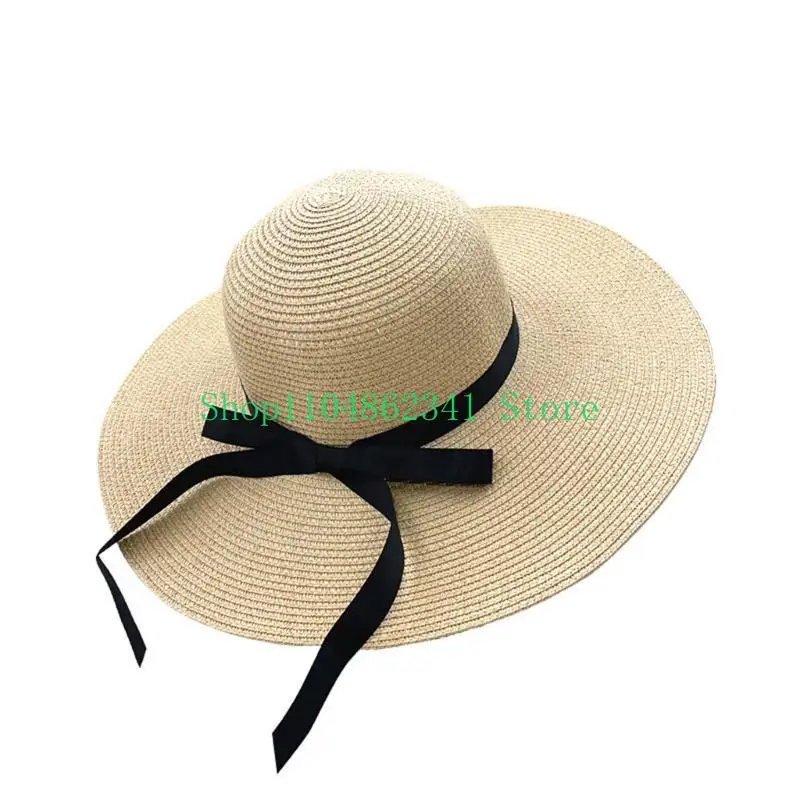 652F Topi Jerami Floppy Elegan - Hat Floppy Wide ulasan dan harga